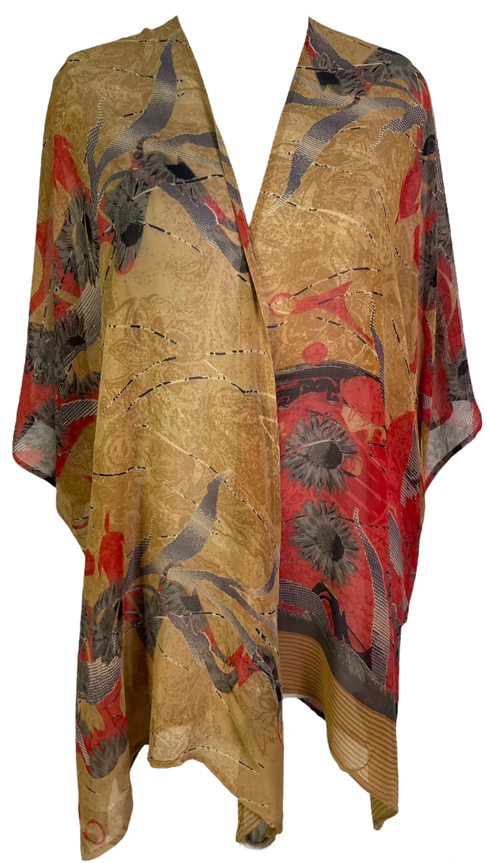 sariKNOTsari Avatar Pure Silk Cardigan
