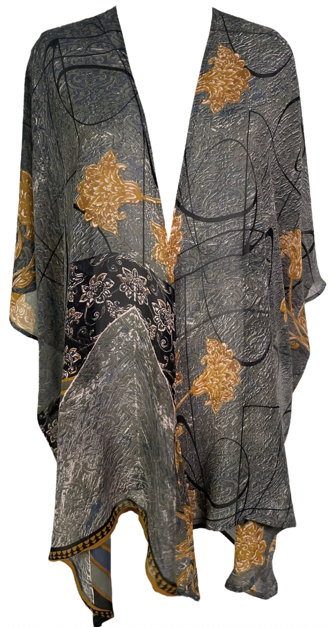 sariKNOTsari Avatar Pure Silk Cardigan