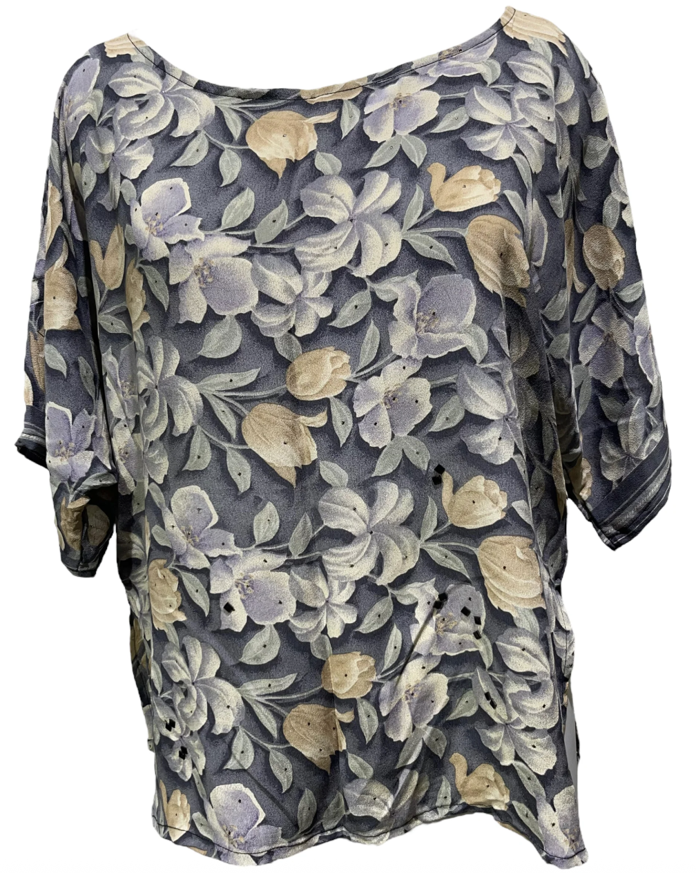 sariKNOTsari Avatar Pure Silk Side Slit Top