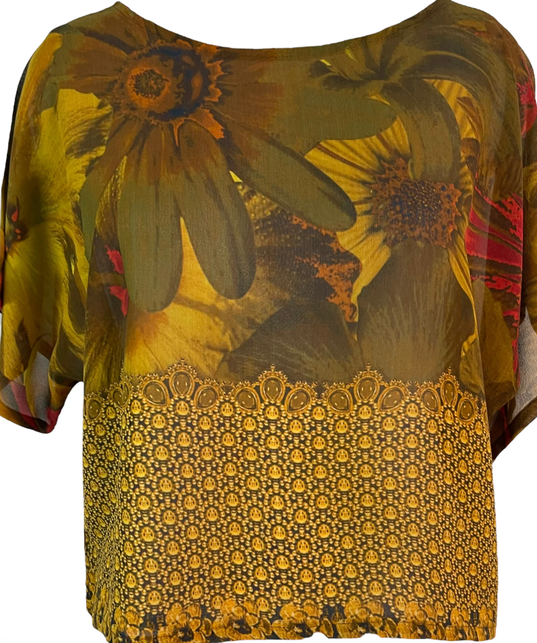 sariKNOTsari Avatar Pure Silk Boxy Top