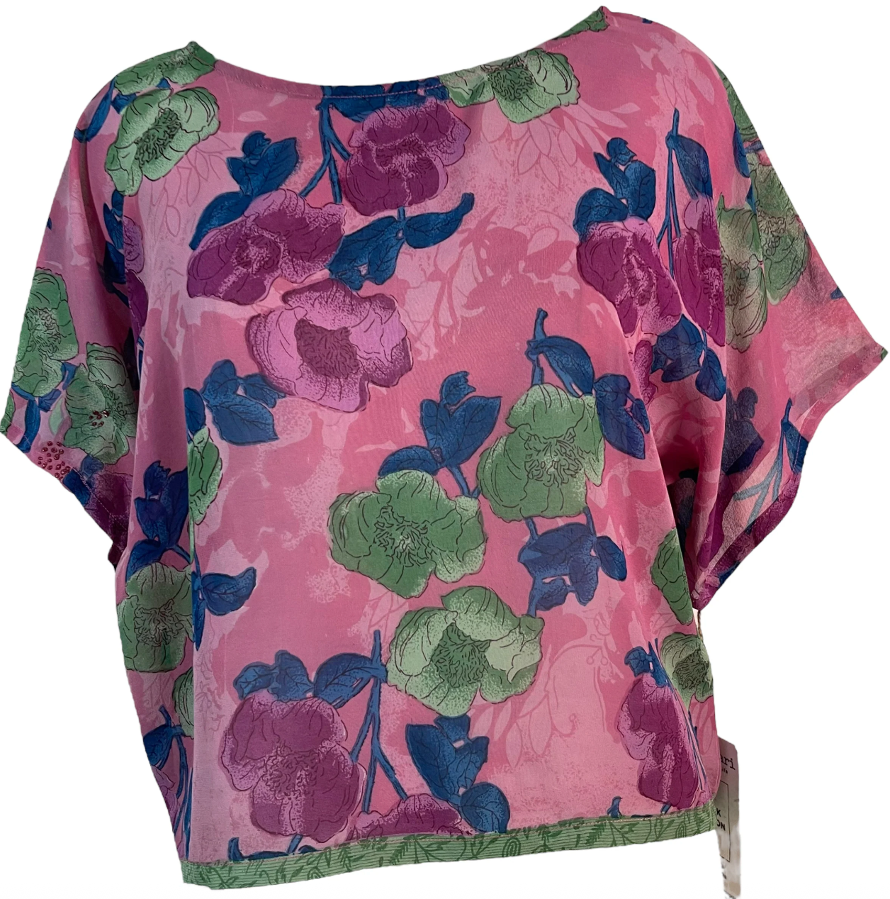 sariKNOTsari Avatar Pure Silk Boxy Top