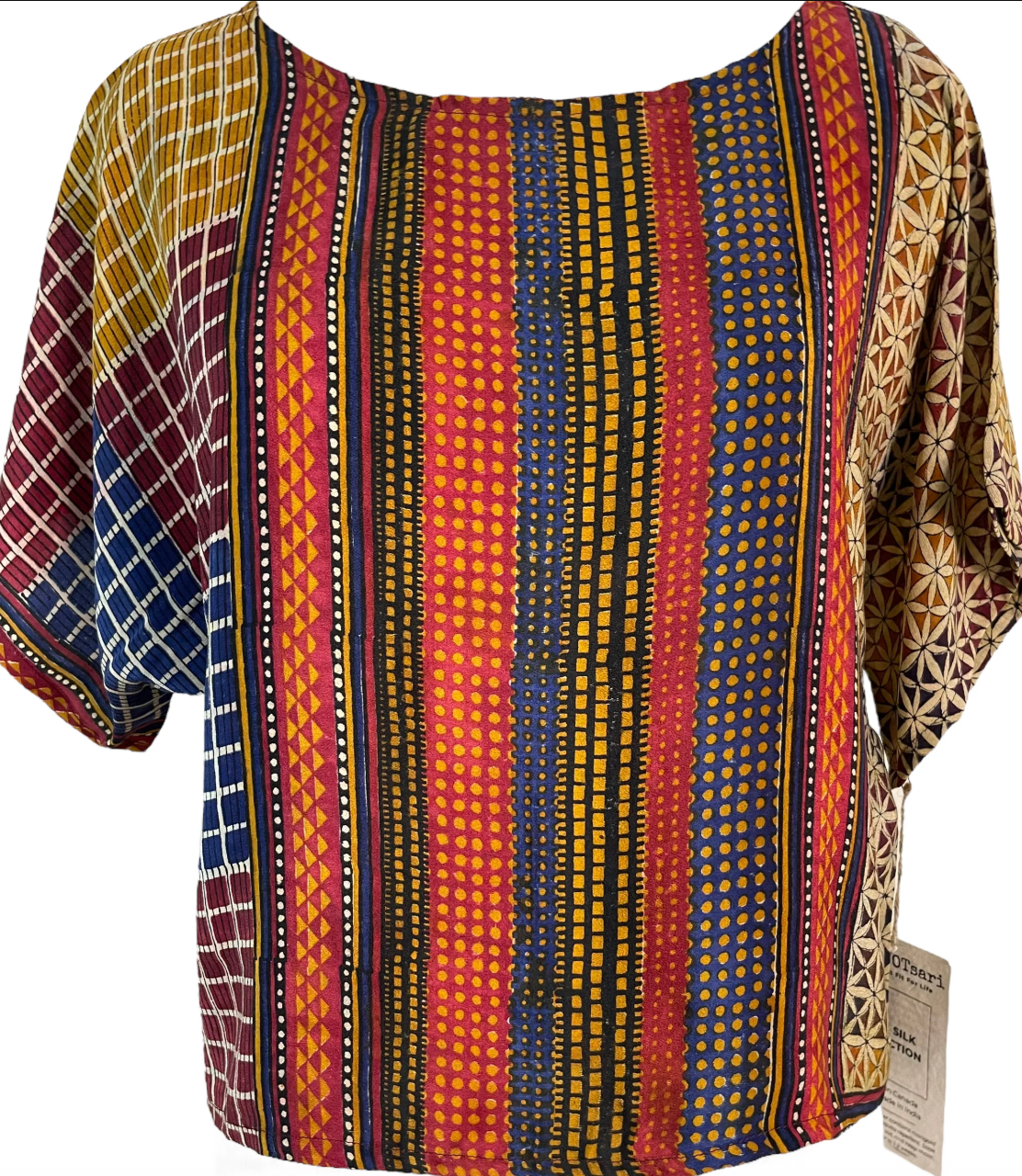 sariKNOTsari Avatar Pure Silk Boxy Top