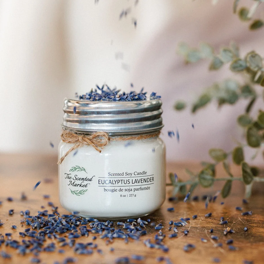 The Scented Market - EUCALYPTUS LAVENDER Soy Wax Candle