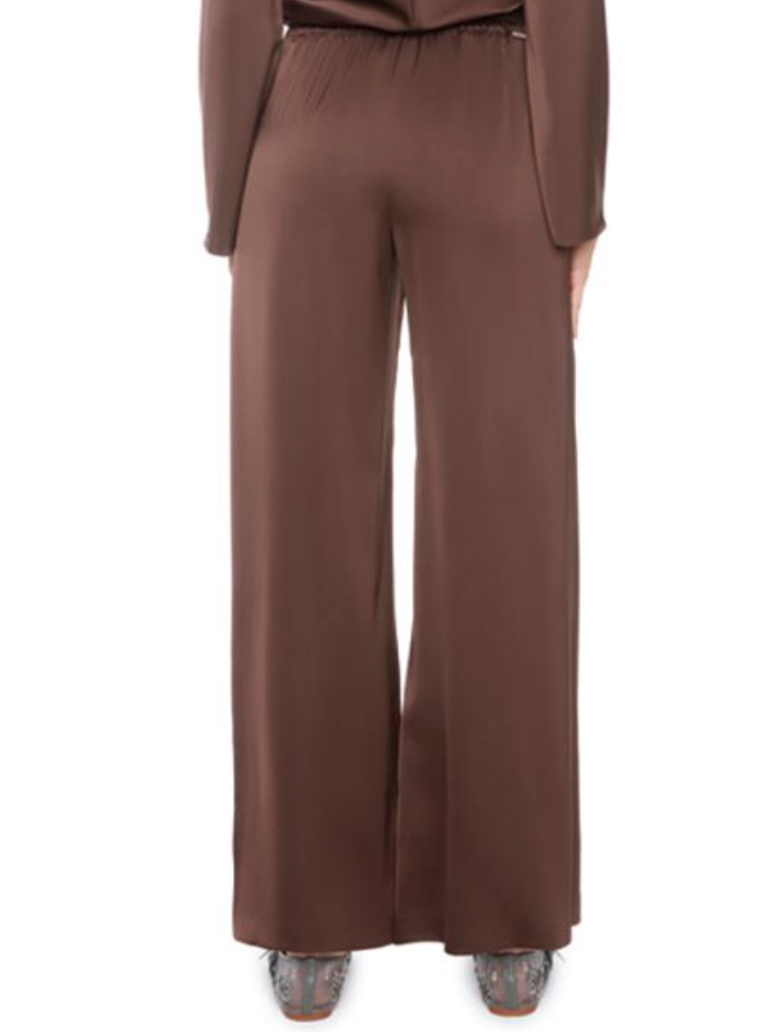 ILTM FIONA Satin Wide-Leg Full Length Pants