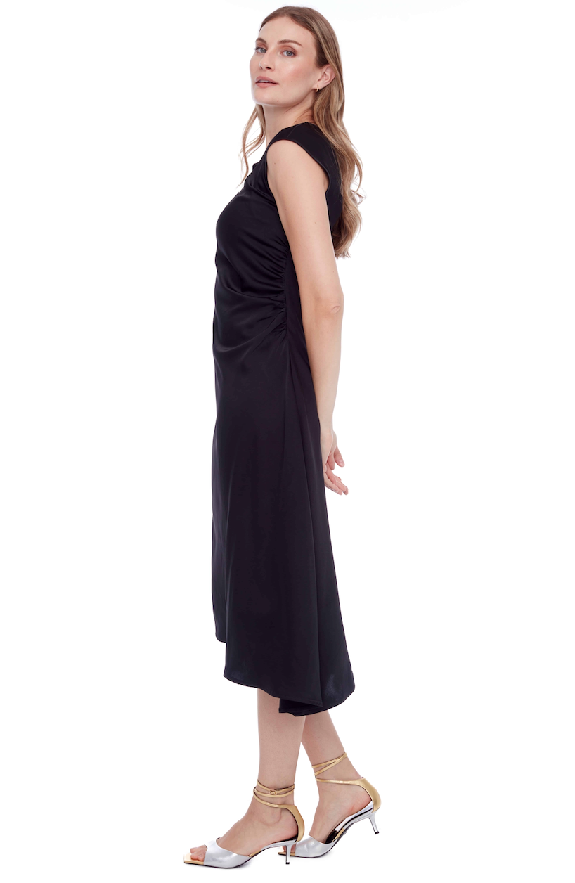 ILTM ROXY Asymmetric Satin Dress