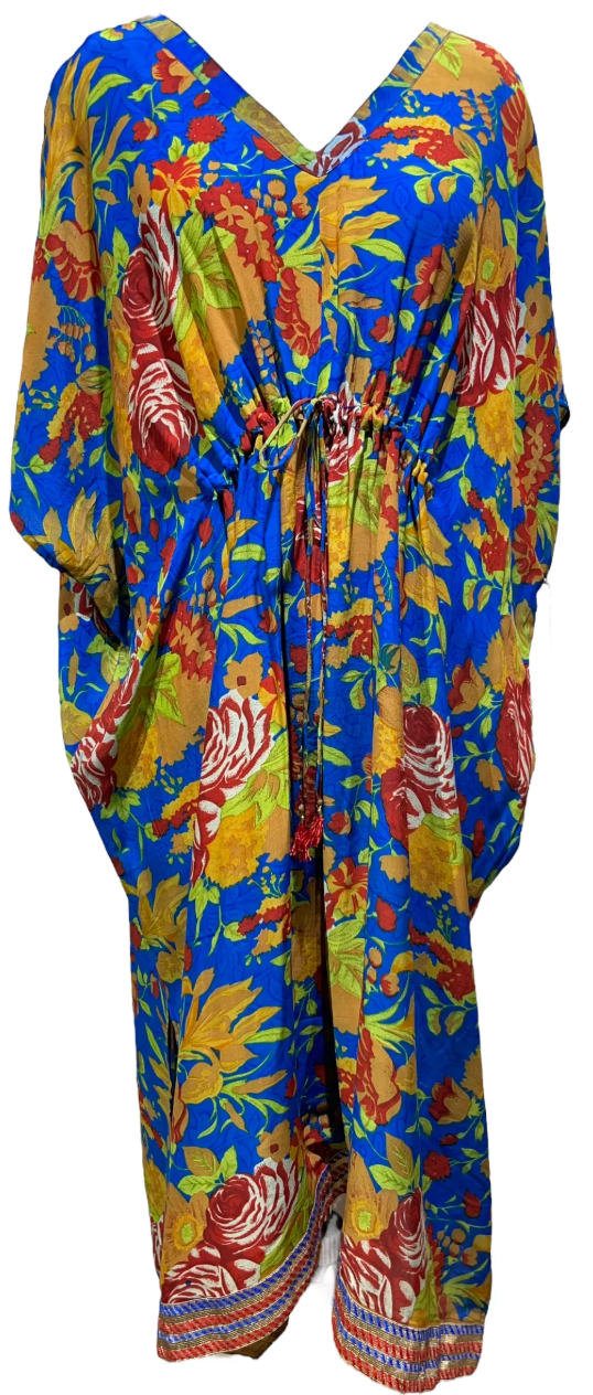 sariKNOTsari Avatar Pure Silk Maxi Length Kaftan