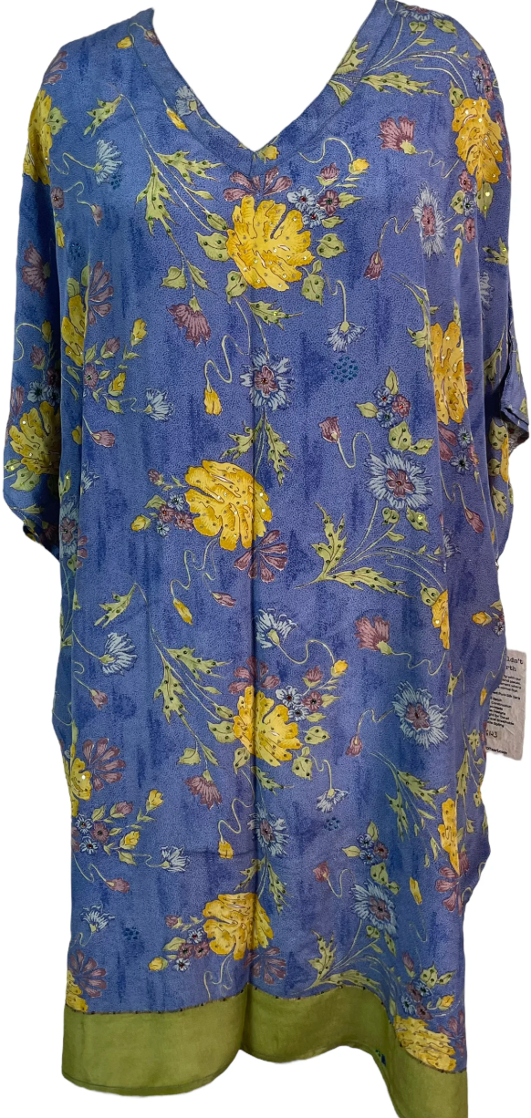 sariKNOTsari Avatar Pure Silk Midi Length Kaftan