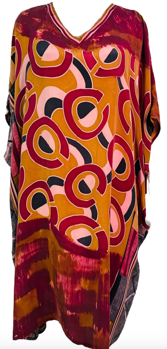 sariKNOTsari Avatar Pure Silk Midi Length Kaftan