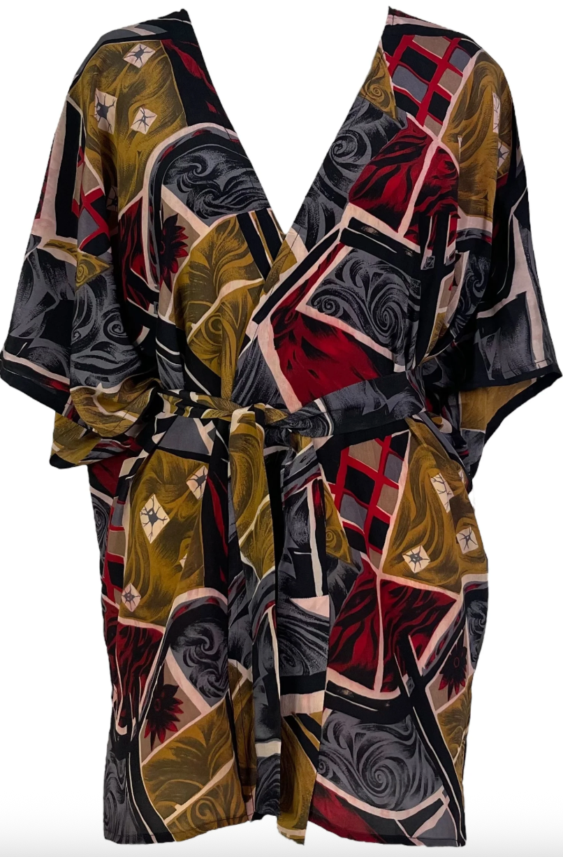 sariKNOTsari Avatar Pure Silk Short Kimono