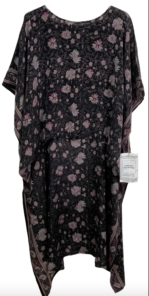 sariKNOTsari Avatar Pure Silk Hi-Lo Top