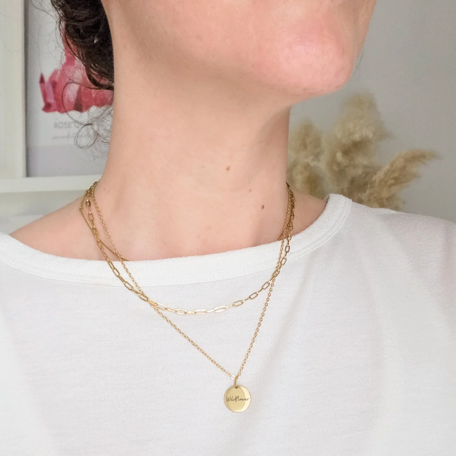 Rock Paper Pretty - Evelyn Choker/Necklace 18K Gold Plated