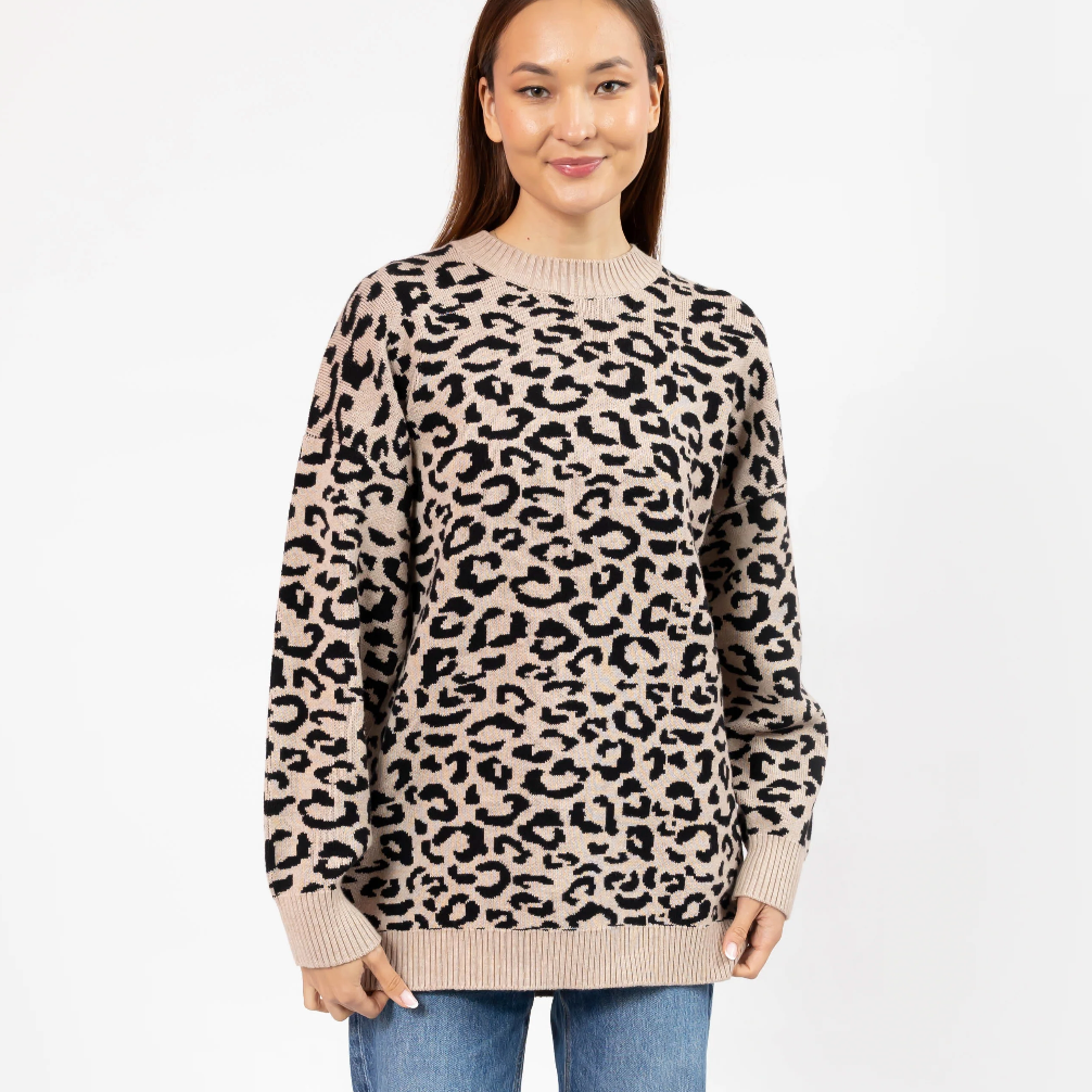 Smash & Tess LEOPARD Long Sweater