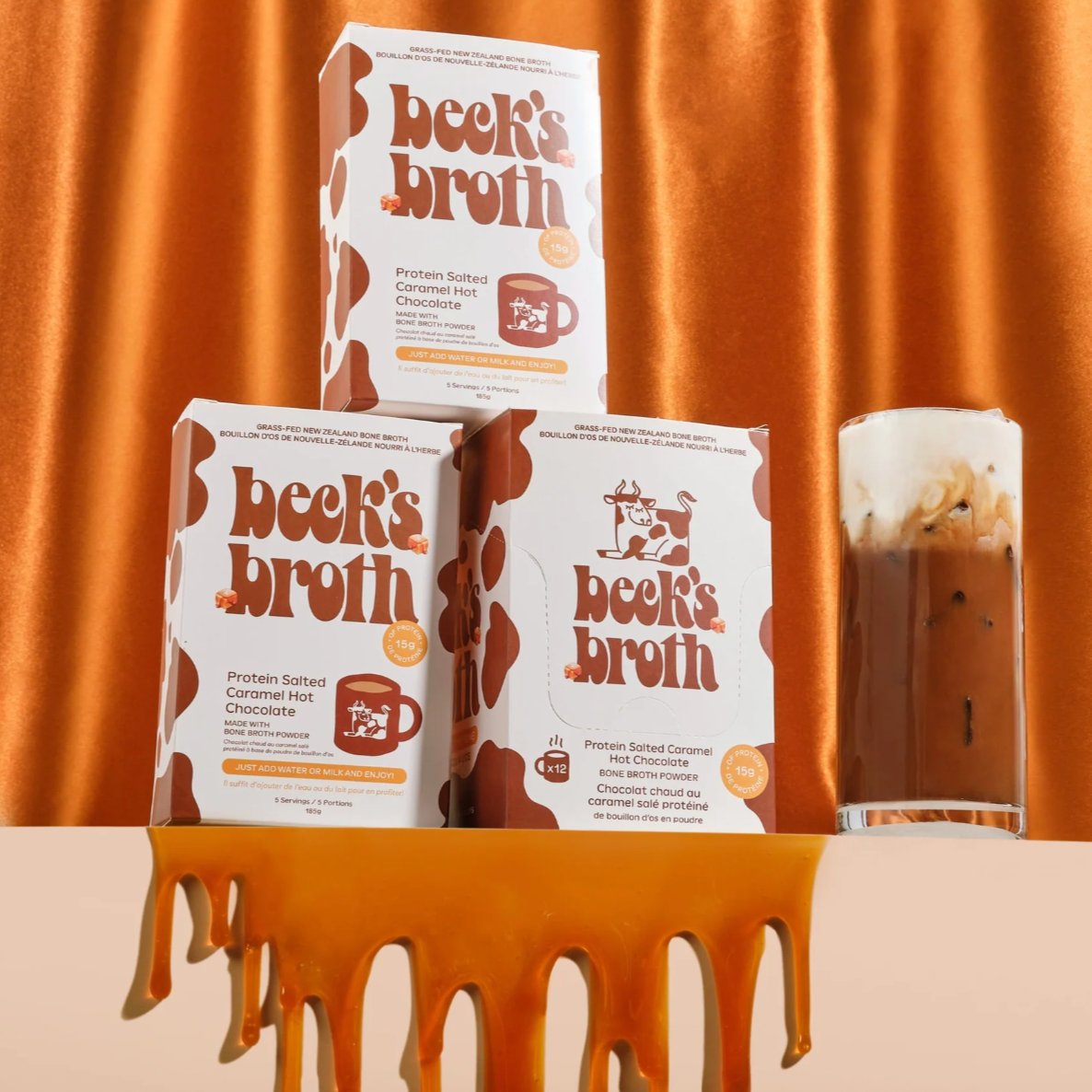Beck's Broth Protein Salted Caramel Hot Chocolate
