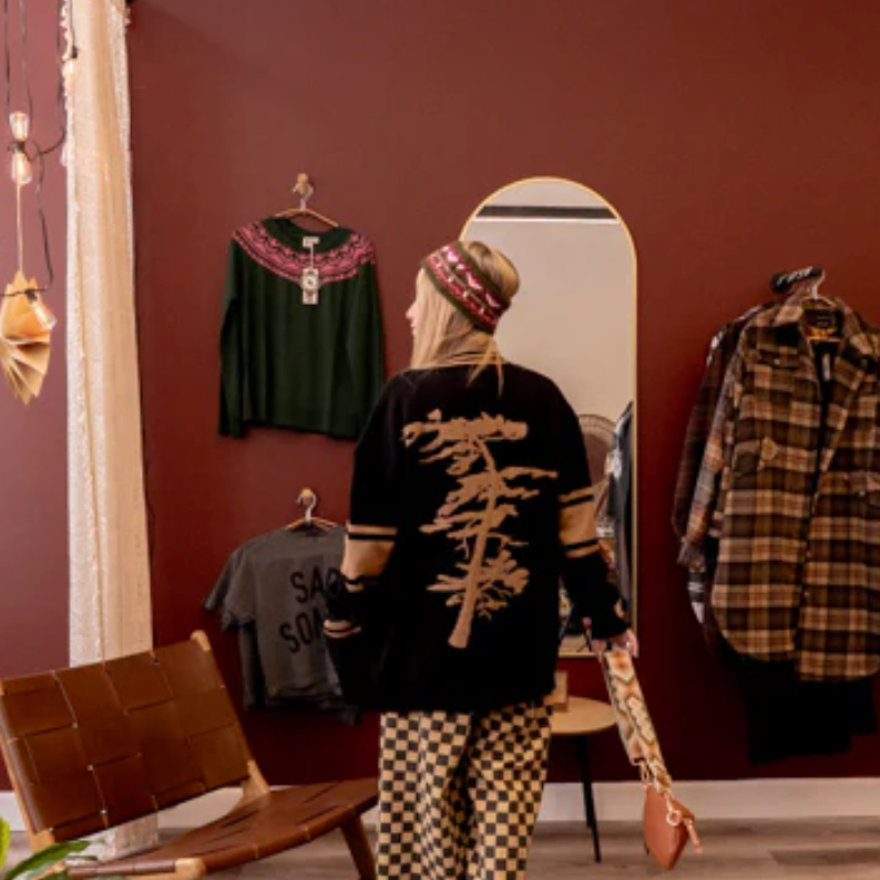 Canoe & Lake "Lonely Pine" Dockside Knit Cardigan