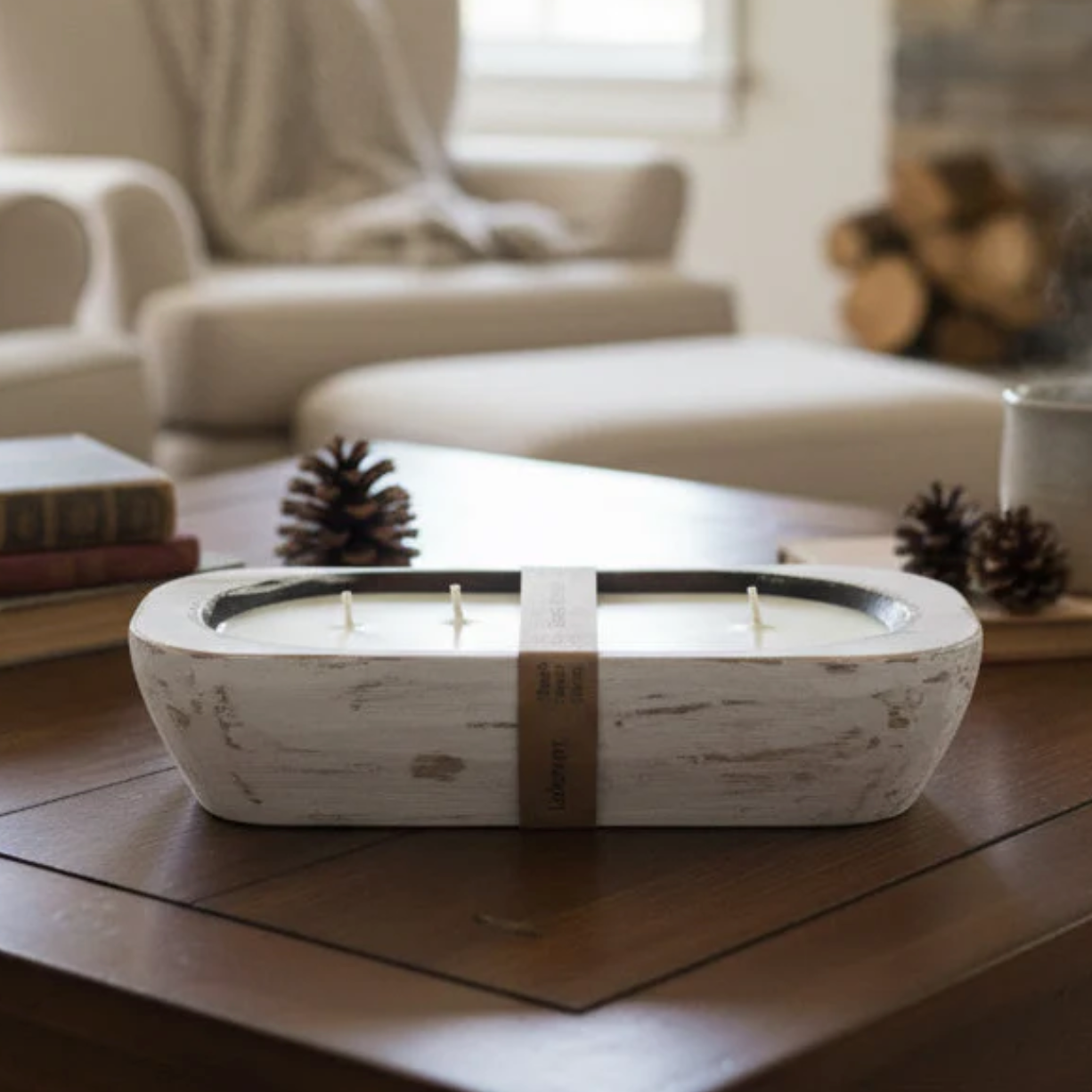 North Country Candle - Rustic Oak Dough Bowl Soy Wax Candle