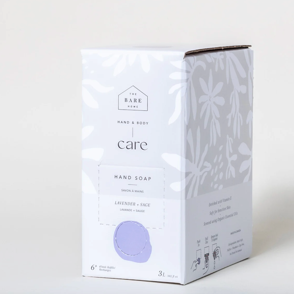 The Bare Home Handsoap - Lavender & Sage