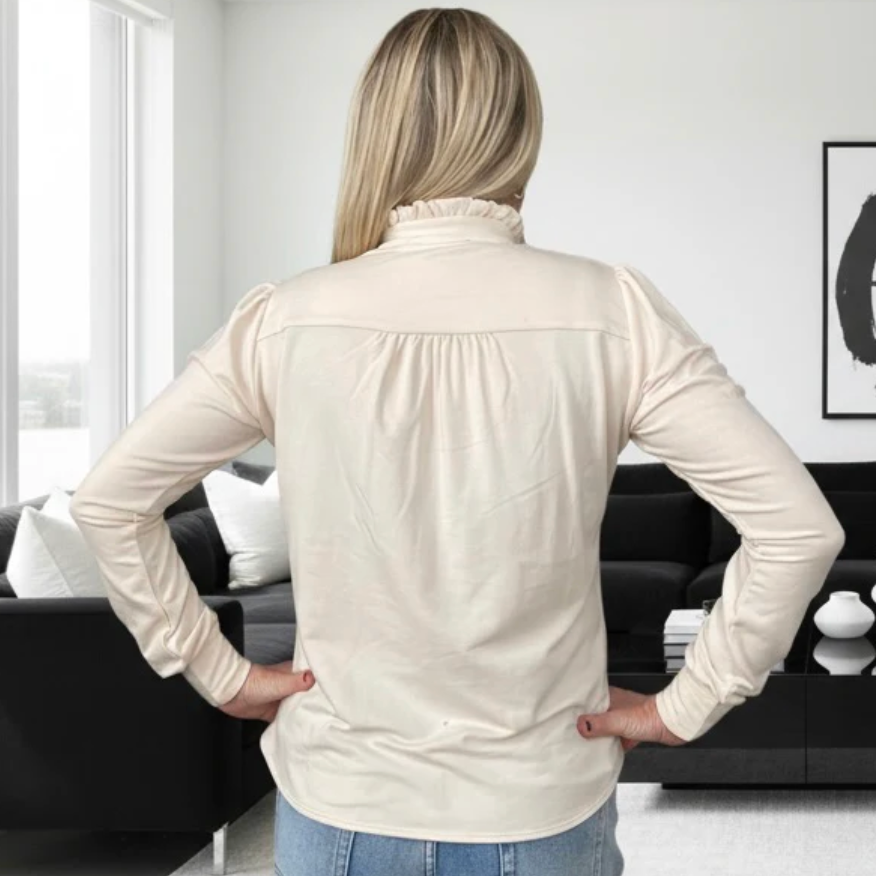 DOTTY Winter White Sweater Blouse