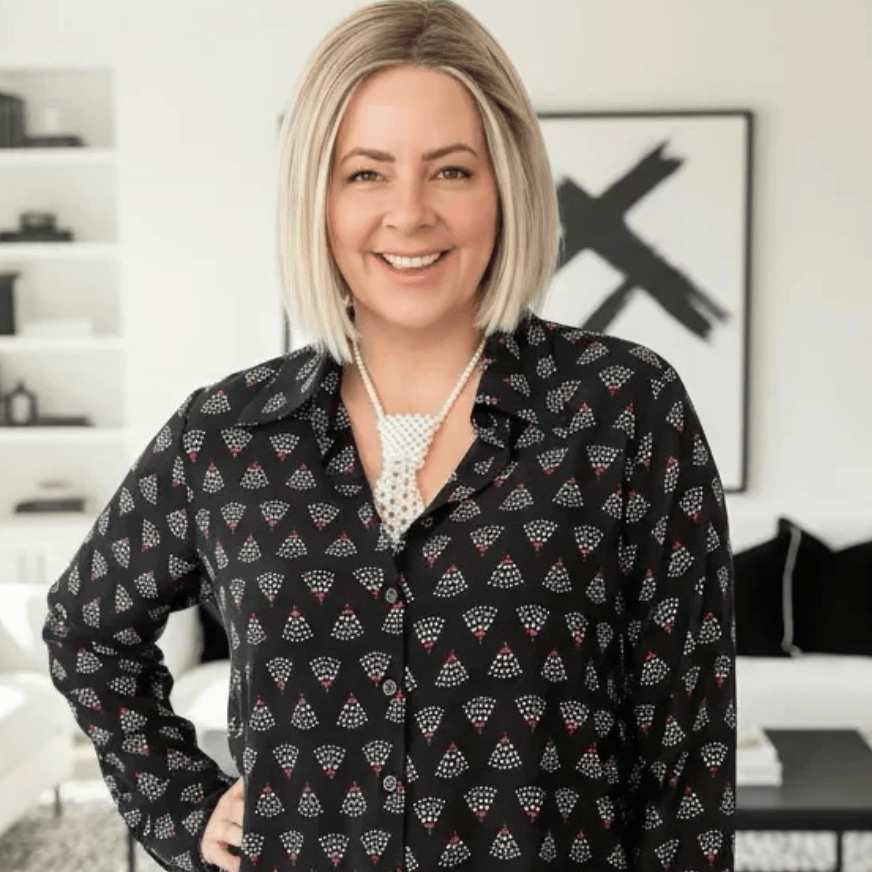 DOTTY Black Art Deco Shirt