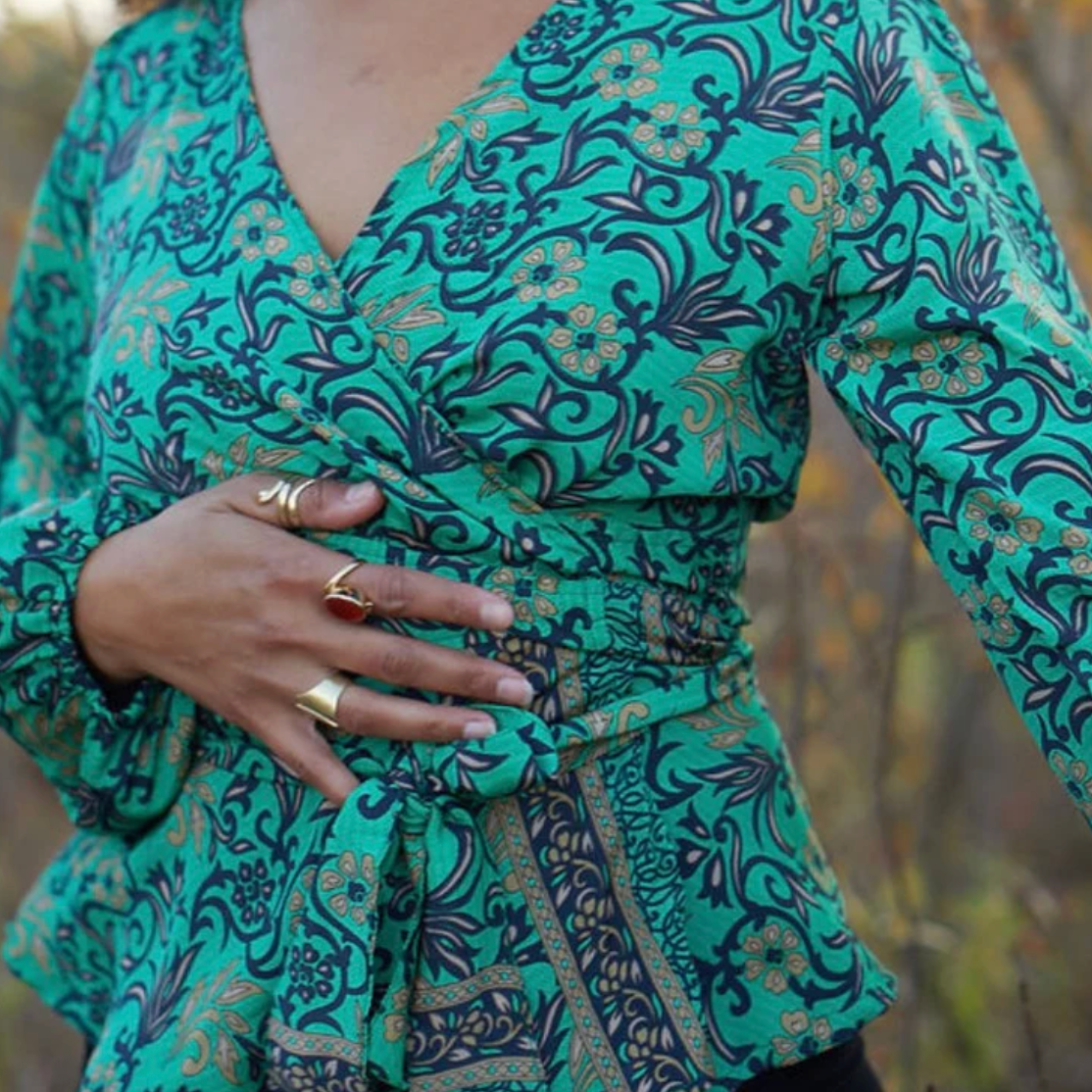 Love Not Fear DEVI Wrap Top