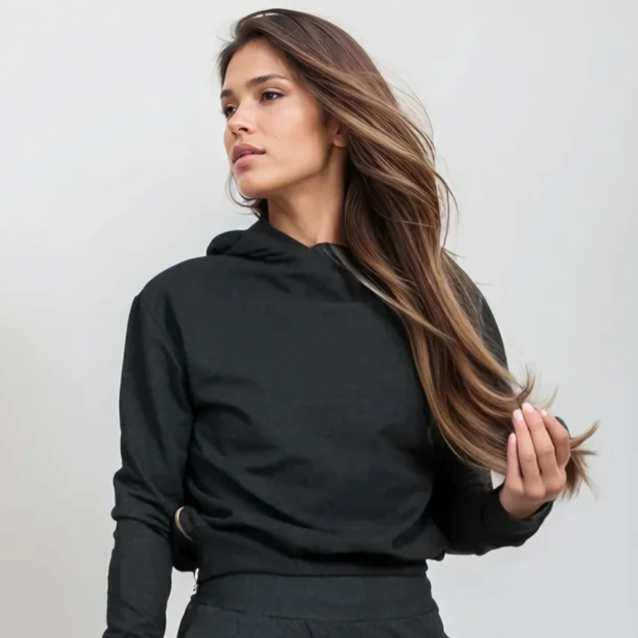 Olive + Splash BOMBER Bamboo Hoodie