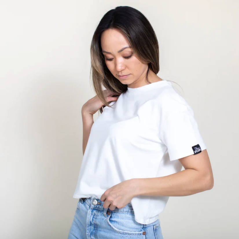Olive + Splash BOXY Bamboo Tee