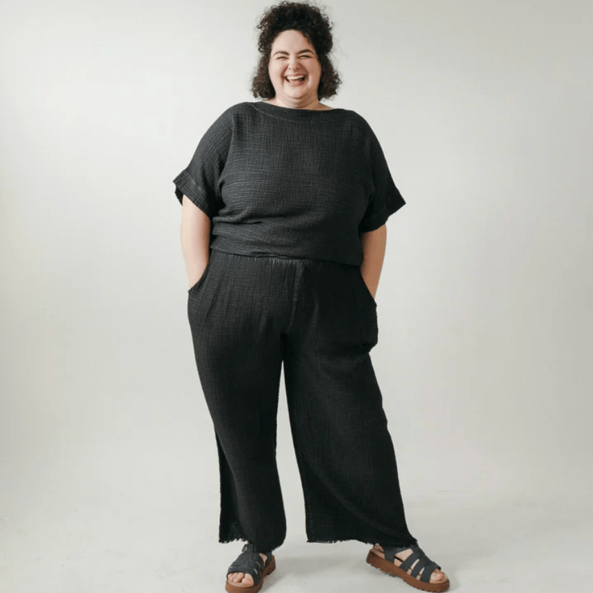 Pokoloko - Turkish Cotton PLUS Crinkle Boat Top