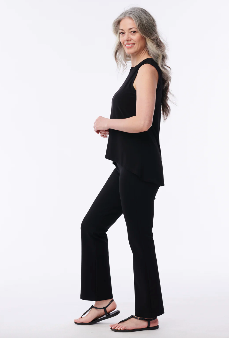 Helene Clarkson Design ORLY BLACK Wrinkle-Free Tank Top