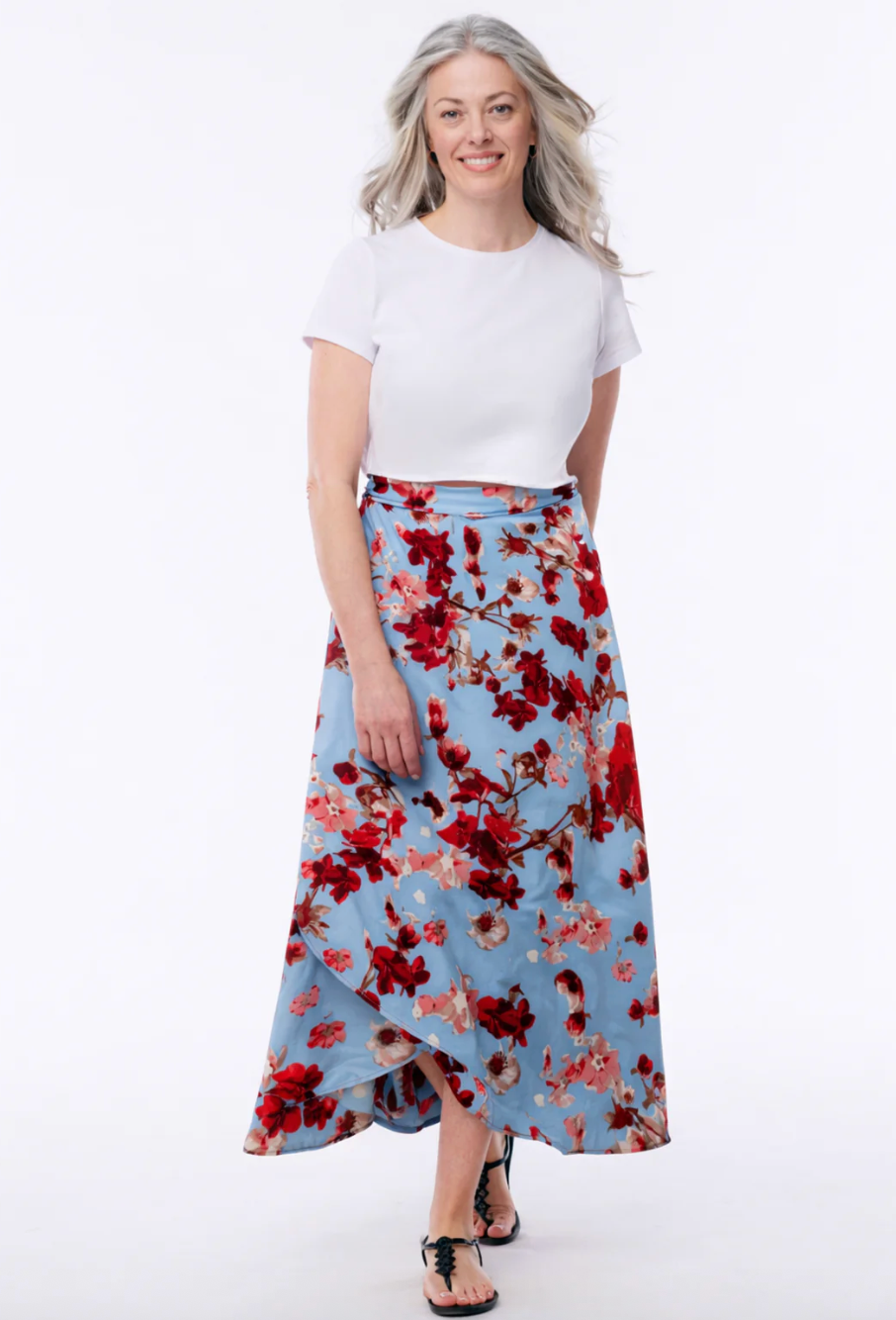 Helene Clarkson Design SALIMA 3-in-1 Convertible Wrinkle-Free Wrap Skirt