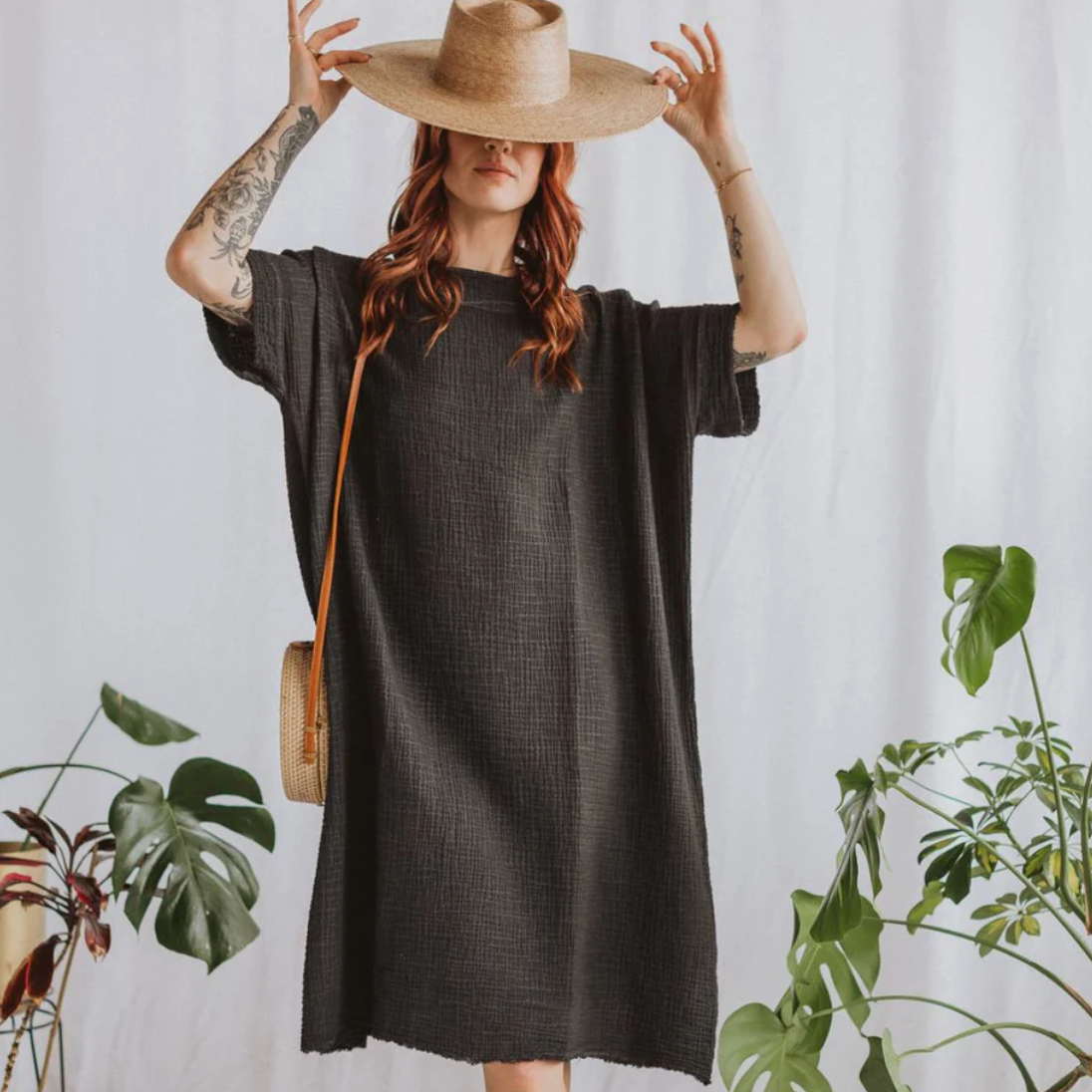 Pokoloko - Turkish Cotton Crinkle Balloon Dress