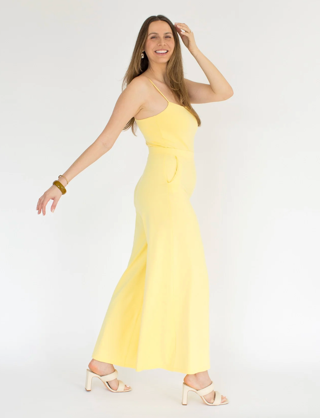Georgia Rose Label - Alexandra BUTTER YELLOW Jumpsuit