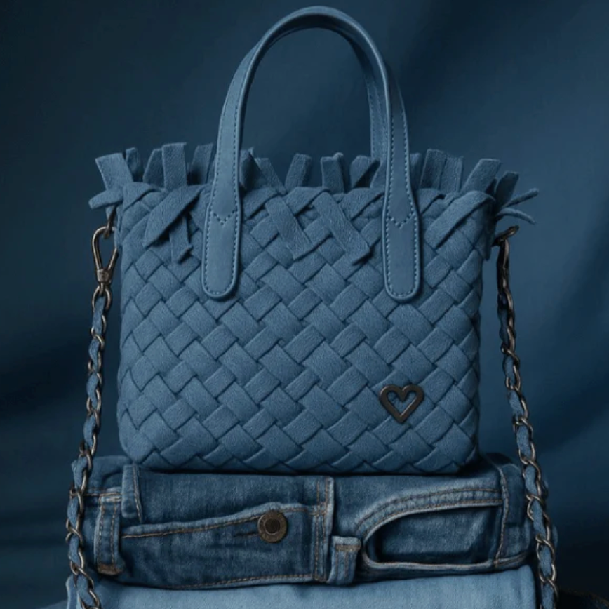 preneLOVE BARRIE FRINGE Woven Crossbody Handbag