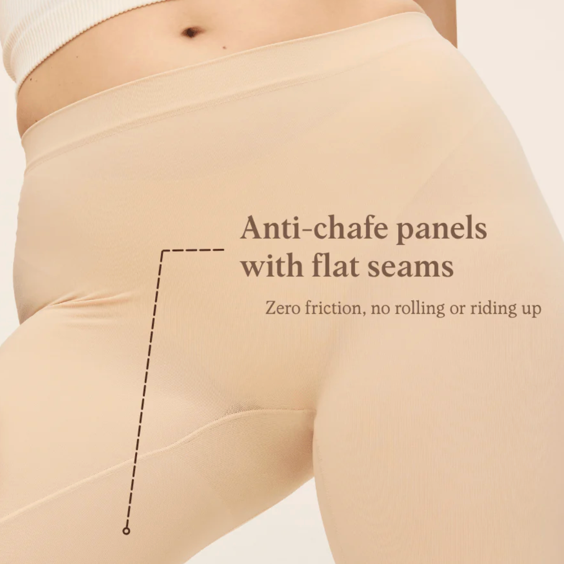 Thigh Society BLACK COOLING Anti-Chafe Slip Short Underwear