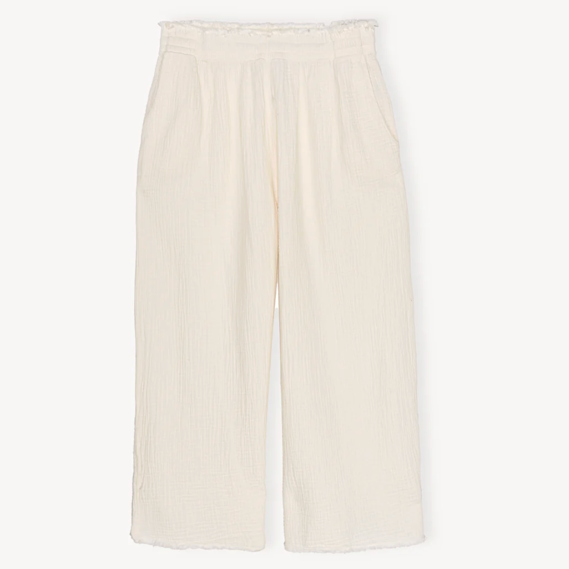 Pokoloko - Turkish Cotton PLUS Crinkle Drawstring Palazzo Pants