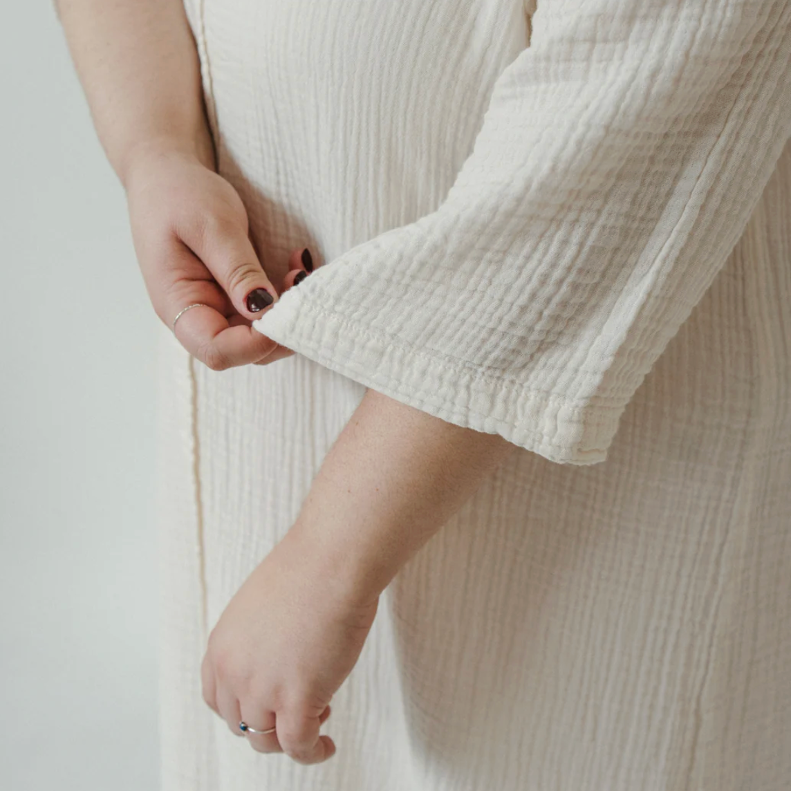 Pokoloko - Turkish Cotton PLUS Crinkle Shirt Dress