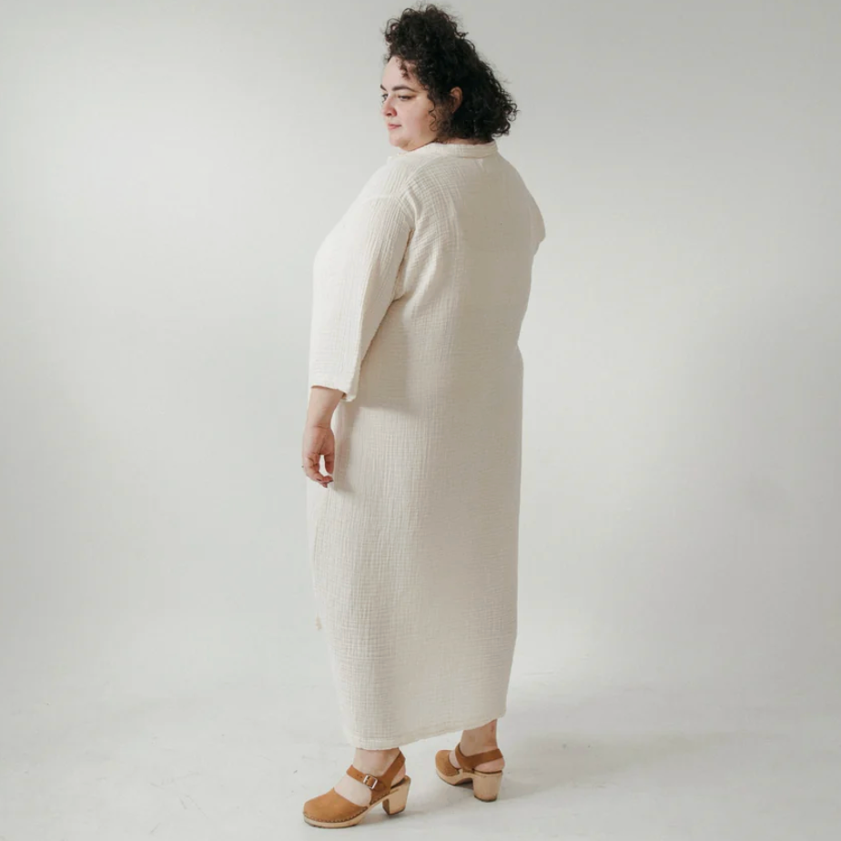 Pokoloko - Turkish Cotton PLUS Crinkle Shirt Dress