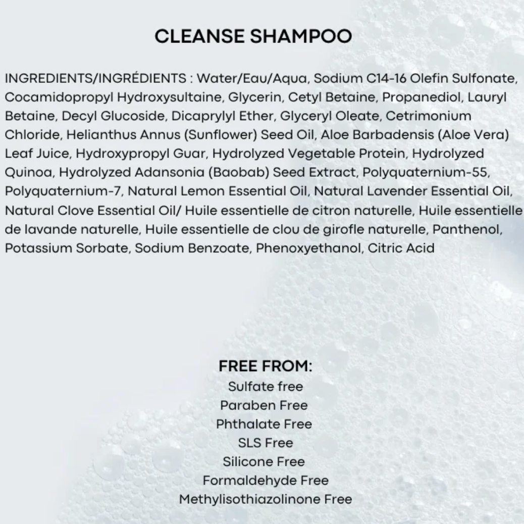 Born Naturals CLEANSE Scalp Detox Sulfate Free Hydrating Shampoo