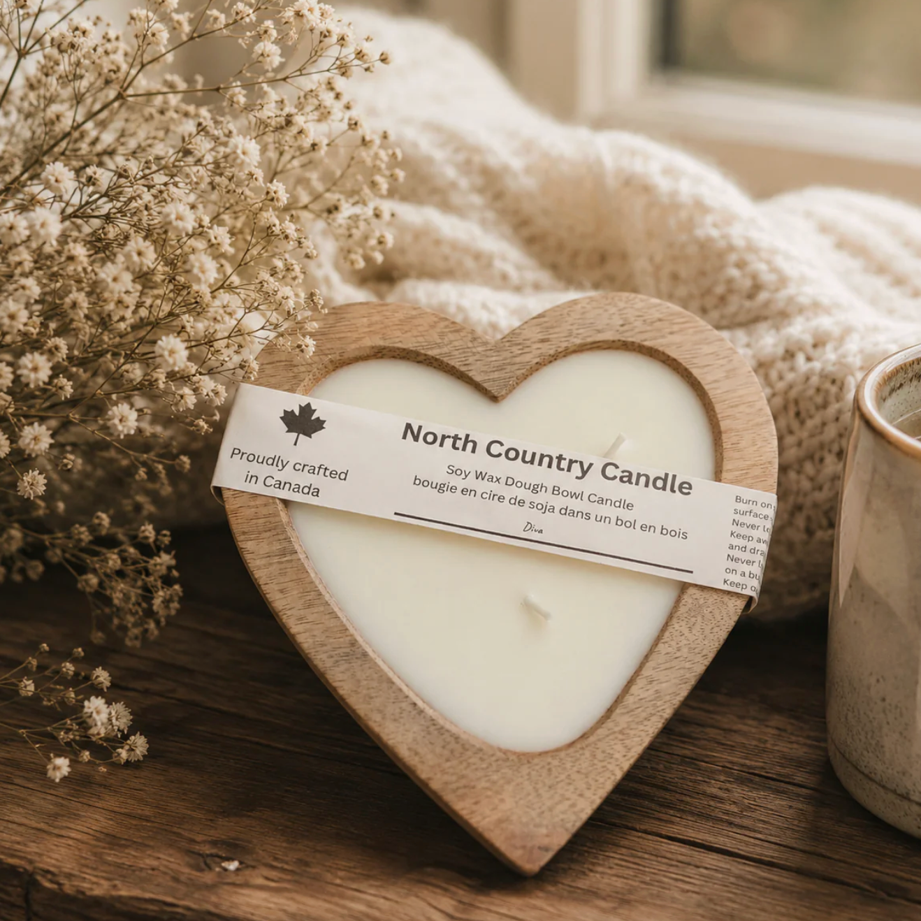 North Country Candle - SWEETHEART Dough Bowl Soy Wax Candle