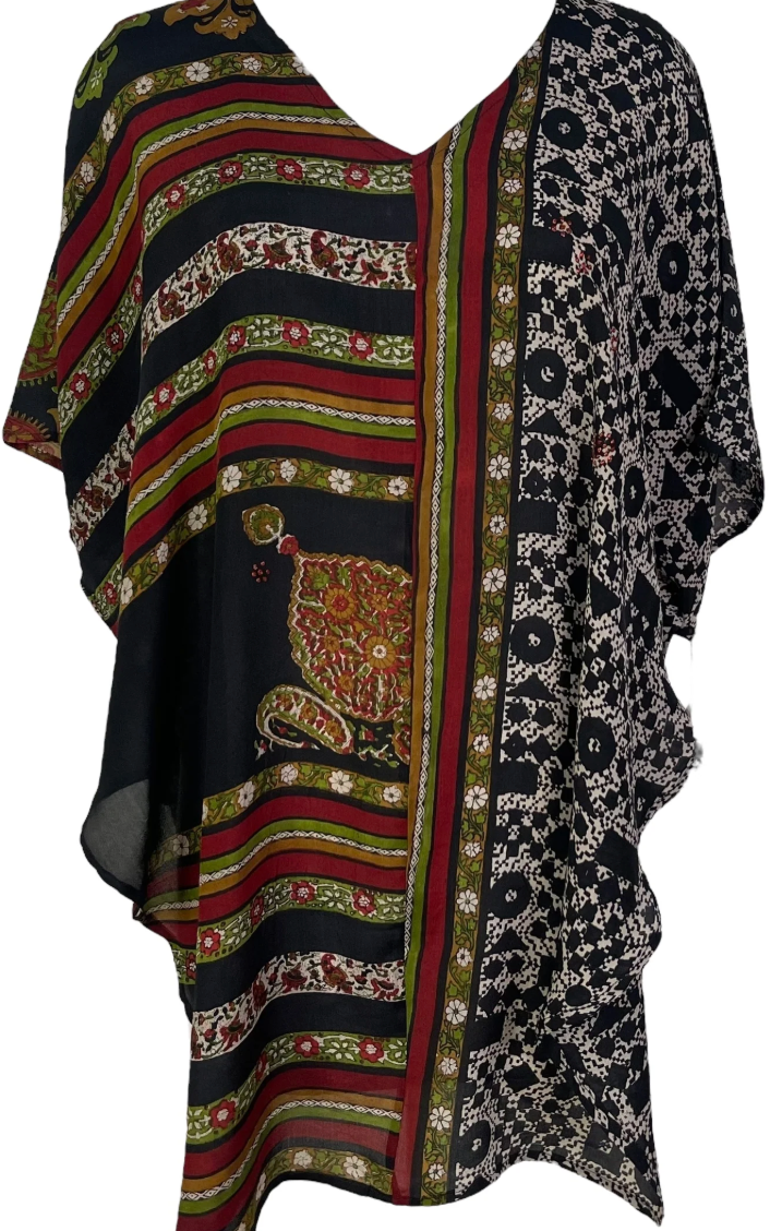 sariKNOTsari Avatar Pure Silk Waterfall Top