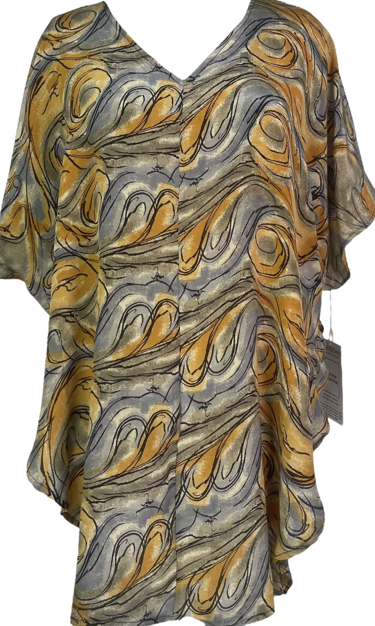 sariKNOTsari Avatar Pure Silk Waterfall Top