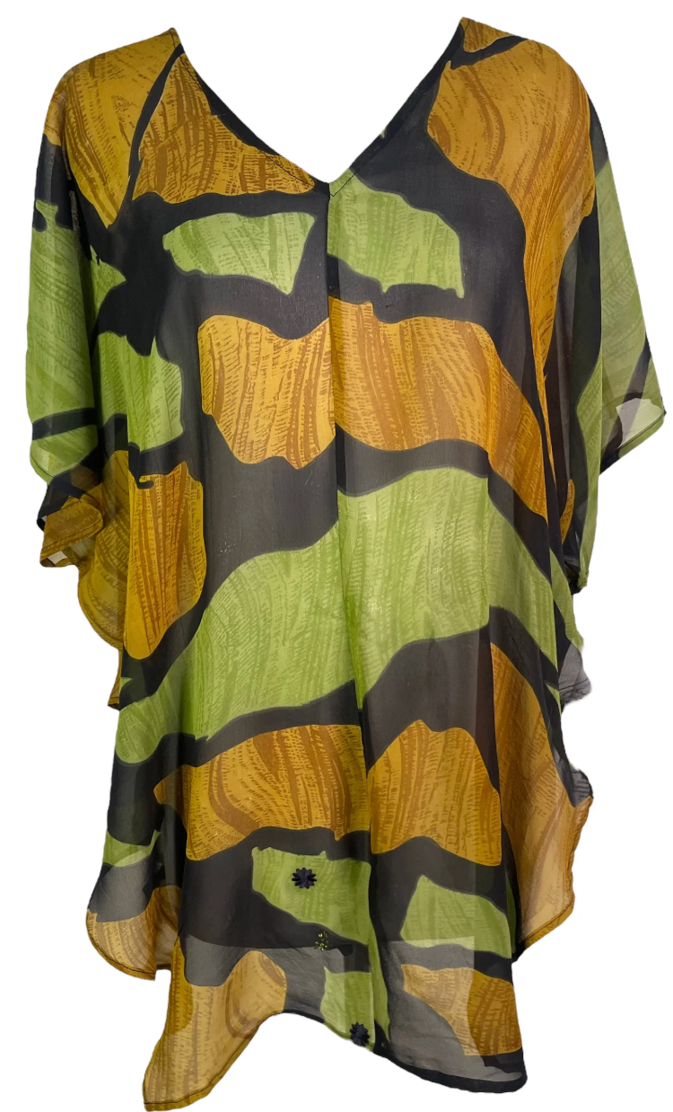 sariKNOTsari Avatar Pure Silk Waterfall Top