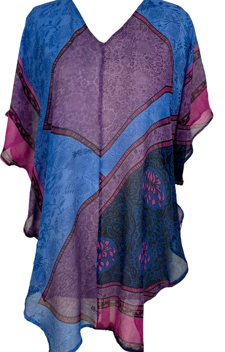 sariKNOTsari Avatar Pure Silk Waterfall Top