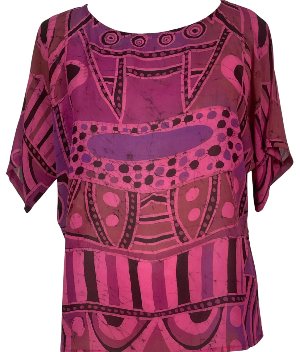 sariKNOTsari Avatar Pure Silk Side Slit Top