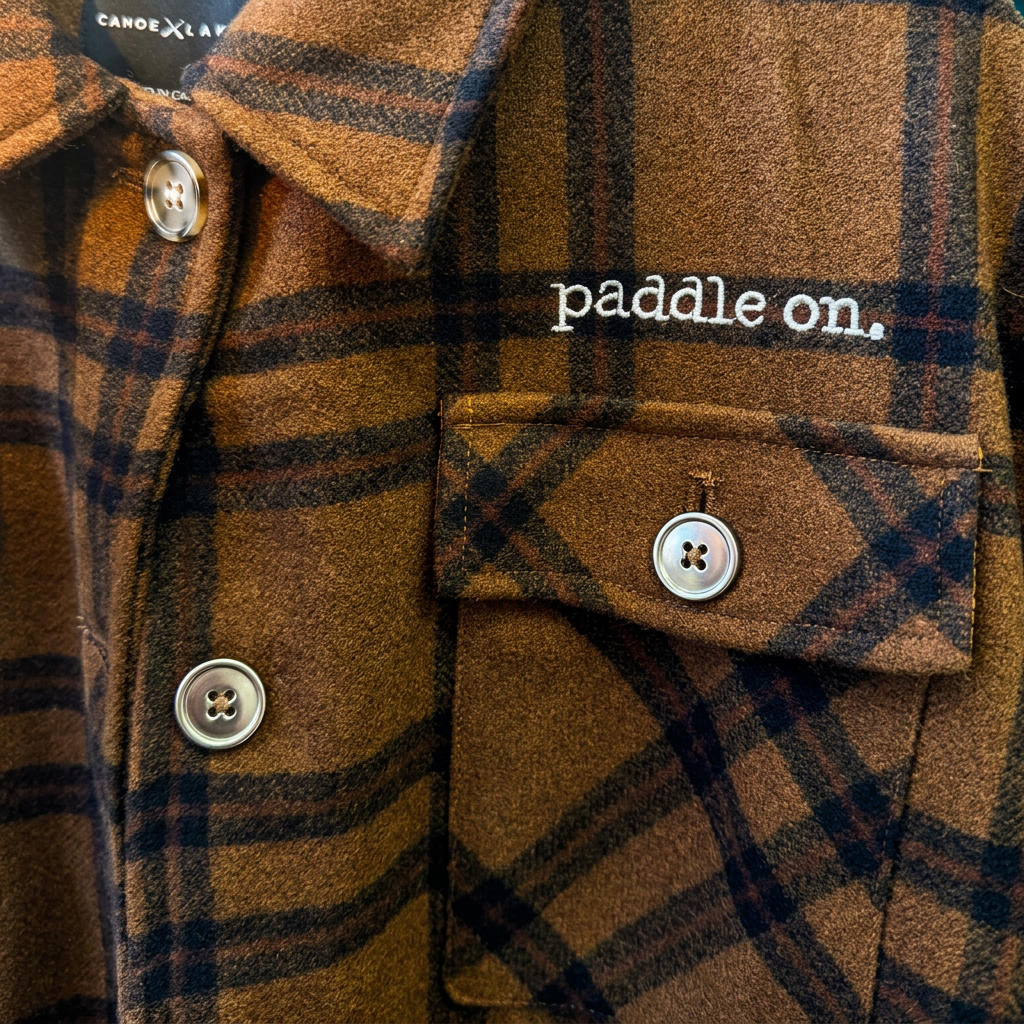 Canoe & Lake Original Lake Jacket FIRESIDE CAMEL BLACK TARTAN