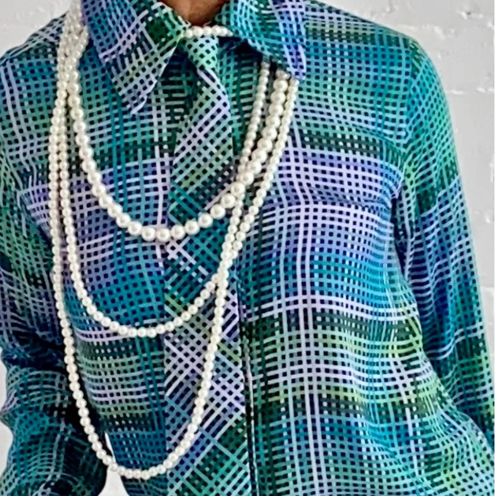 DOTTY Retro Grid Shirt Necktie