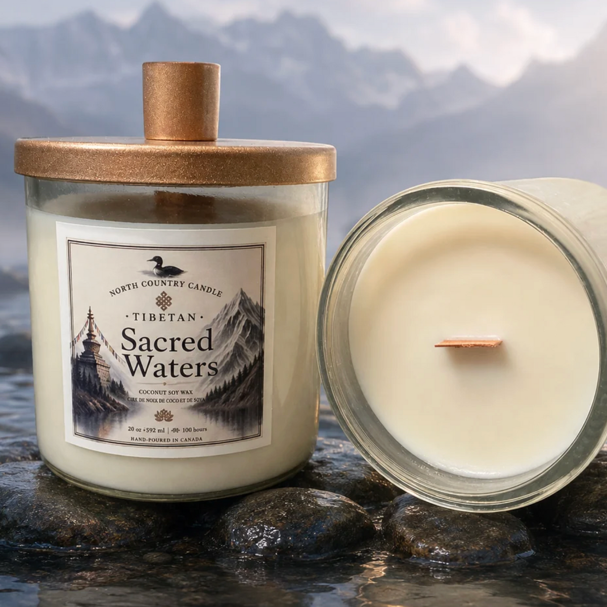 North Country Candle - Tibetan Collection SACRED WATERS Soy Wax Candle