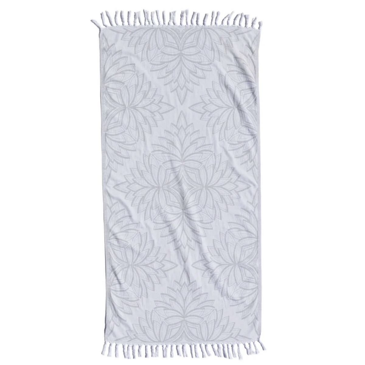 Pomp & Sass Turkish BODY Towel - Horona Grey/White