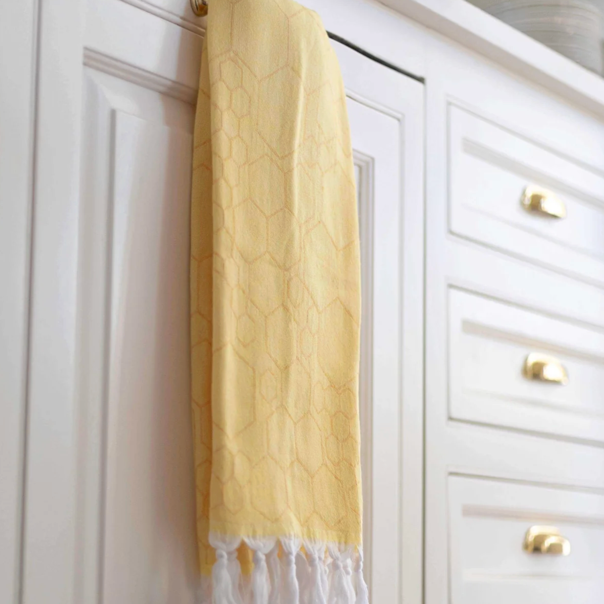 Pomp & Sass Turkish HAND Towel - Honeycomb