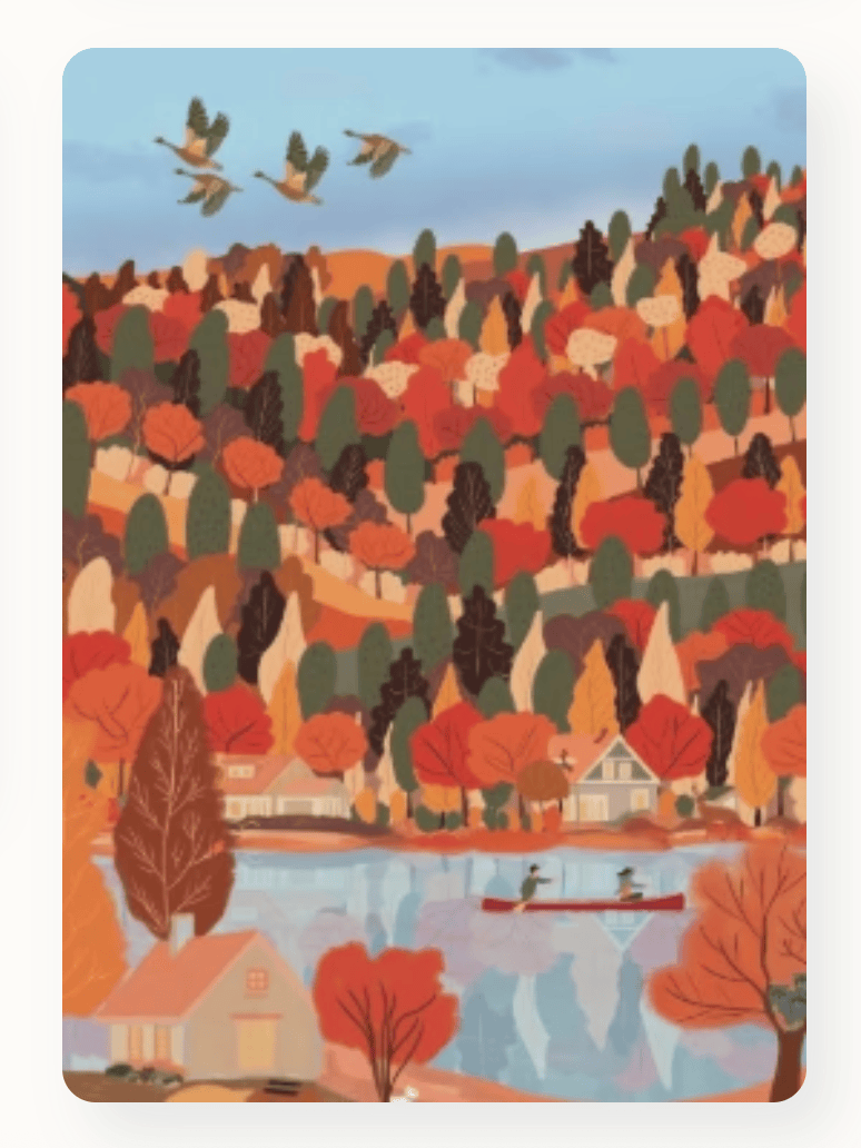 Villager Puzzles - CHANGING SEASONS 1000-Piece Puzzle for Adults Designed in Canada by Marie-Laure Plano
