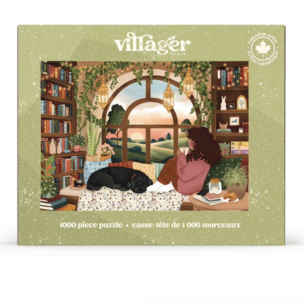 Villager Puzzles - BOOK NOOK 1000-Piece Puzzle for Adults Designed in Canada by Tara Younggren