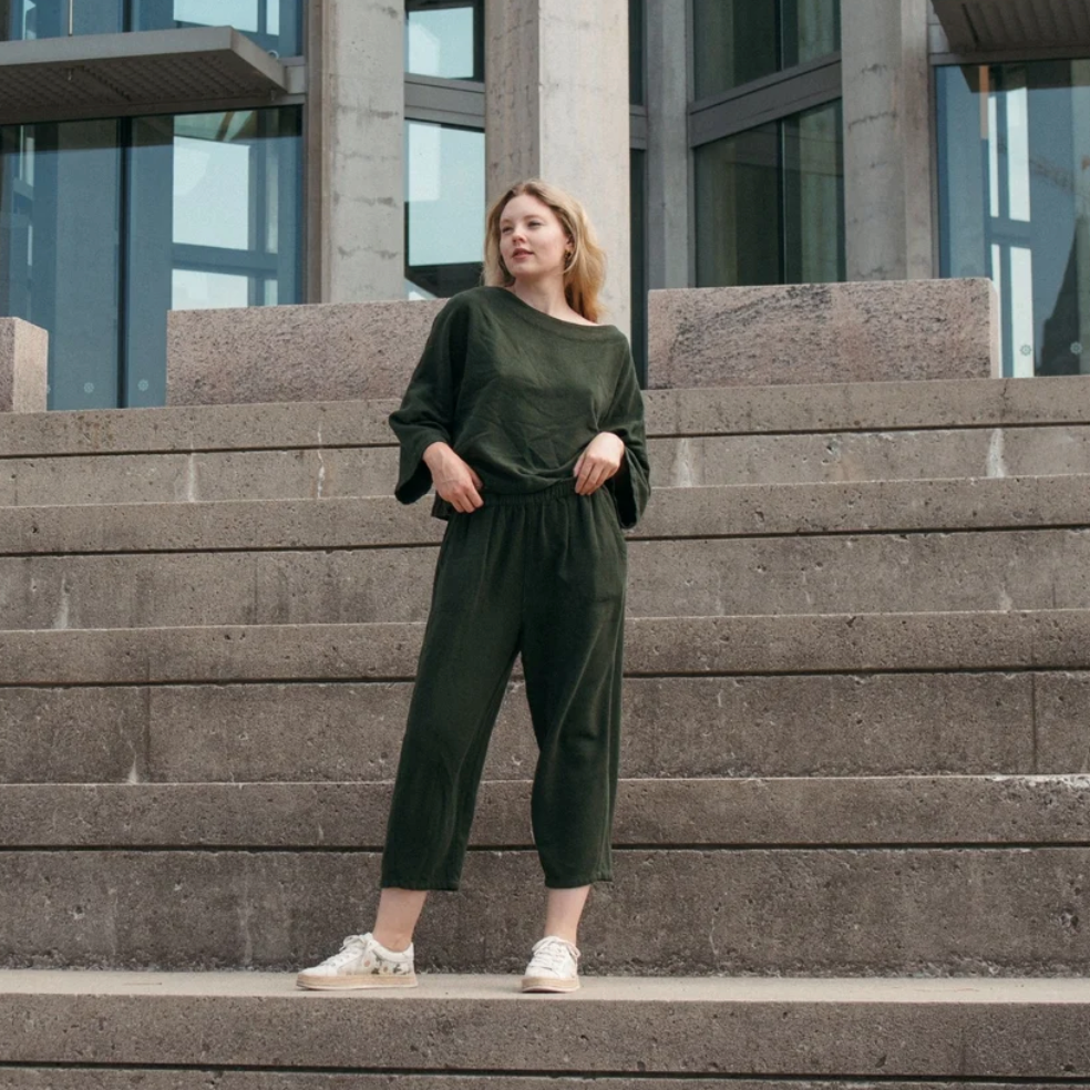 Pokoloko - Loft Cotton Crop Barrel Pants